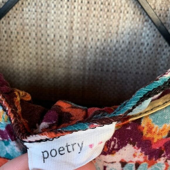 Poetry Orange Tribal Designs Romper Small - Picture 2 of 3